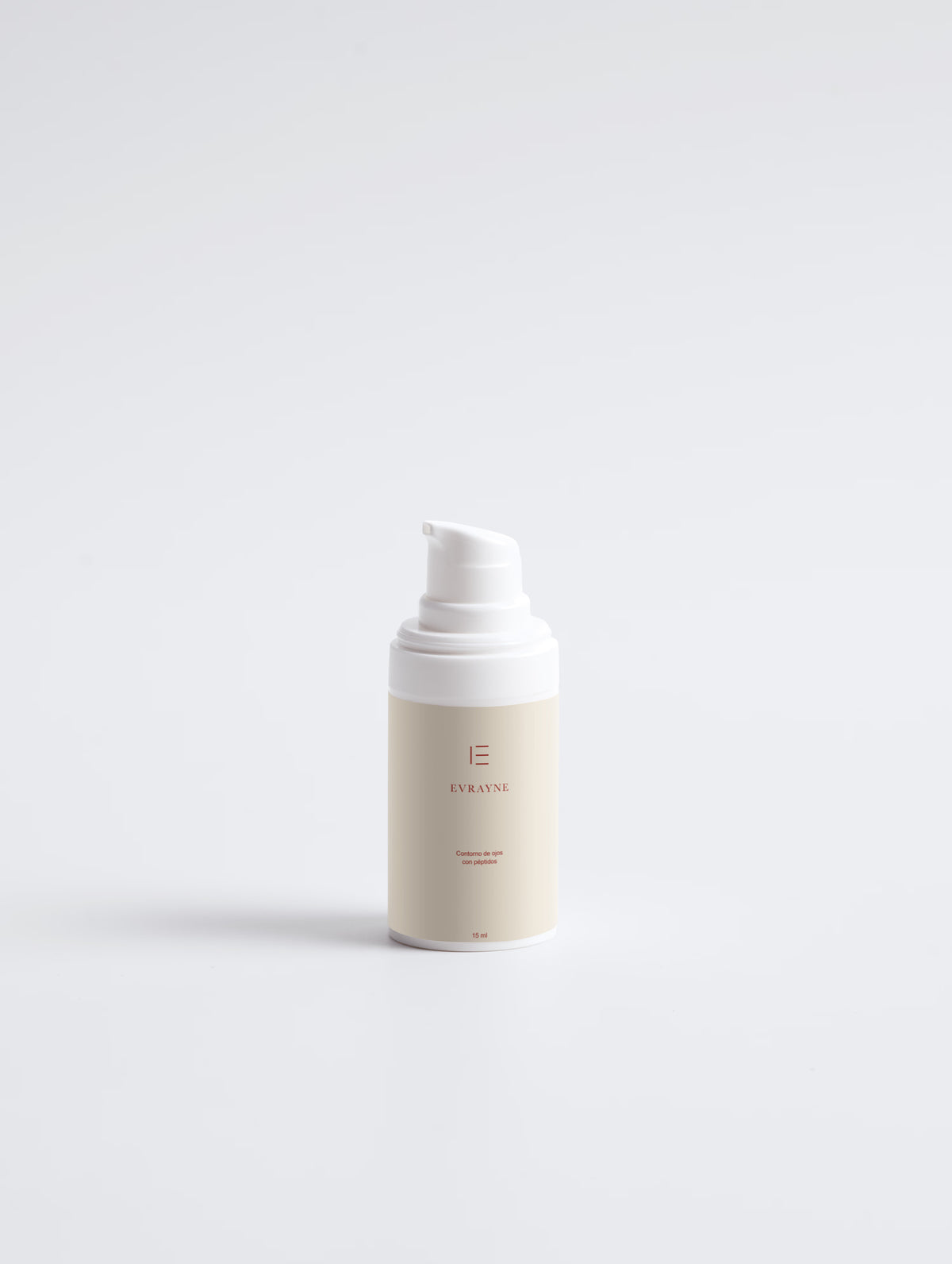 EVRAYNE nueva etiqueta — Contorno de ojos con péptidos de 15 ml — envase, vista frontal